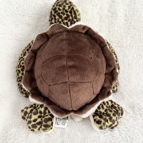 Wild Republic Spotted Sea Turtle 14" Plush Realistic Stuffed Animal Zoo Toy - Picture 3 of 6